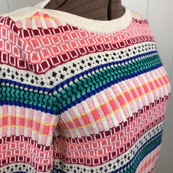 TALBOTS Boatneck Multi-Colored Sweater M - Picture 2 of 7